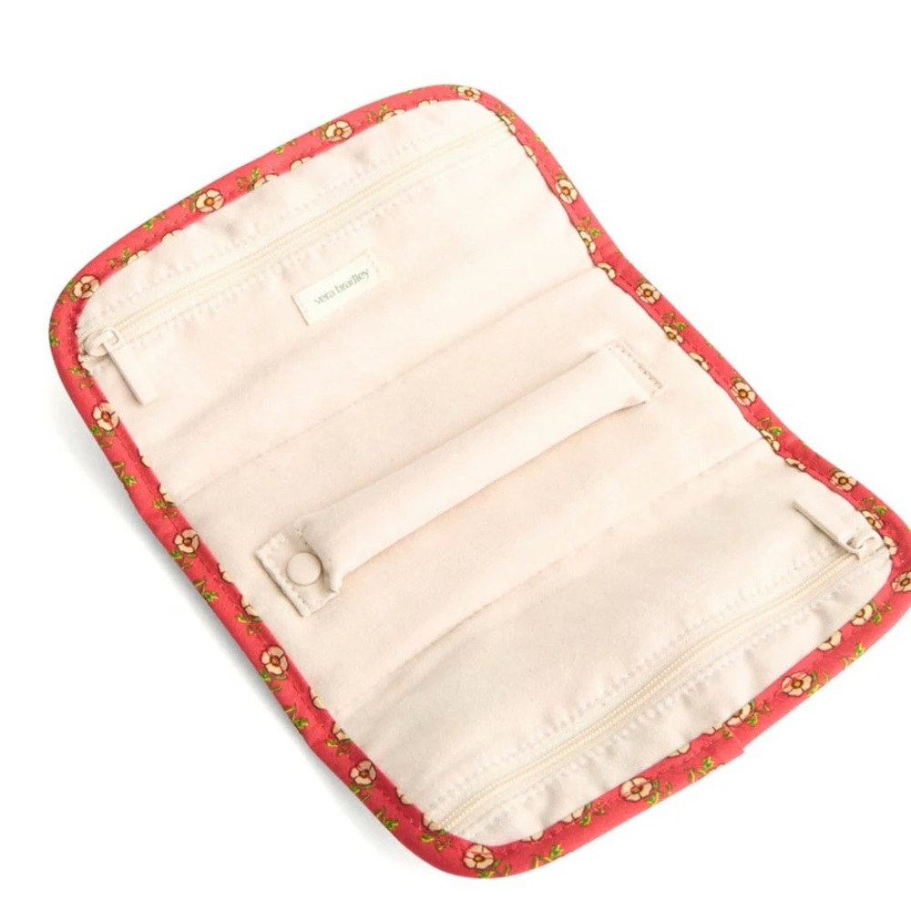 Vera Bradley Jewelry Roll “Tiny Poppies” - Picture 2 of 5